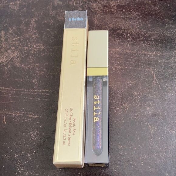 1 LEFT! Stila Beauty Boss Lip Gloss In The Black - Picture 2 of 5